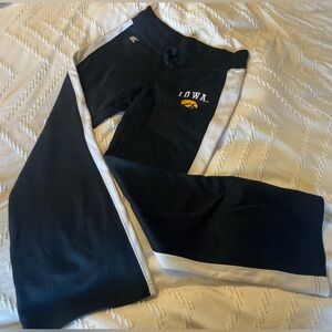 Colosseum Black & White Iowa Hawkeyes Sweatpants
